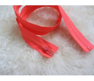 Reißverschluss aus Kunststoff 5mm trennbar 85cm -leuchtend korall